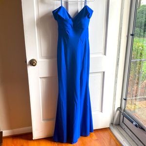 Like new Night Way blue formal gown